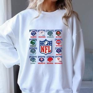 Philadelphia Eagles NFL Teams Crewneck White Sweatshirt, Unisex Sweatshirt